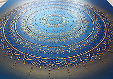 Obrazy - Mandala  NEKONEČNÁ LÁSKA A ŠTASTIE ❤️ (blue) 80 x 80 - 13386989_