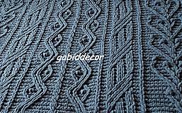 Úžitkový textil - Jemnučká a ľahká deka z priadze alize puffy šedá - 13387981_