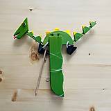 Hračky - Zelený Lietajúci Drak - Závesná Dekorácia pre Deti - 13387678_