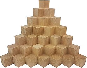 Hračky - Bukové drevené kocky 30x30x30mm - 13387692_