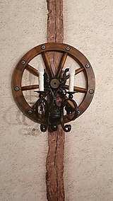 Svietidlá - Nástenná lampa koleso 50cm - 13392212_