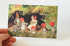 Papier - Pohľadnica "Children of the forest III." - 13392677_
