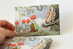 Papier - Pohľadnica "Children of the forest V." - 13392687_