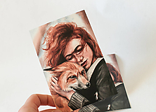 Papier - Pohľadnica "Foxy Happiness" - 13392745_