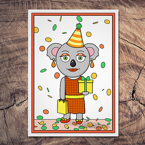 Koala pohľadnica - Štefánia