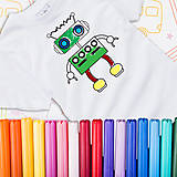 Detské oblečenie - Detské tričko s ROBOTOM KEWINOM vymaľuj si sám - 13393558_