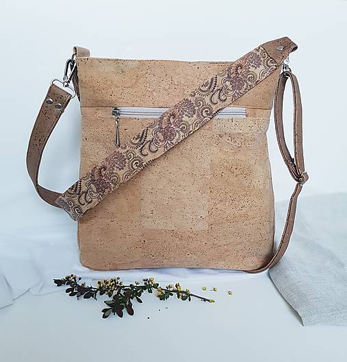Kabelky - Midi cork  - 13394338_