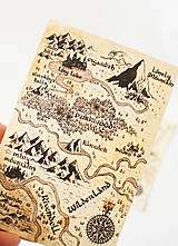 Papier - Pohľadnica "Mapa" - 13393481_