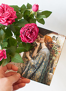 Papier - Pohľadnica "The soul of the rose" - 13393579_