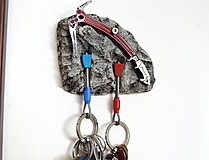 Kľúčenky - Lezecký držiak - na 2 kľúče s cepínom - 13399127_