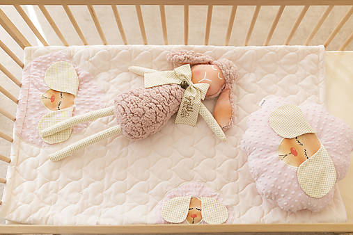 Detský textil - bledoružOVKA bambíno súpravka - 13397901_