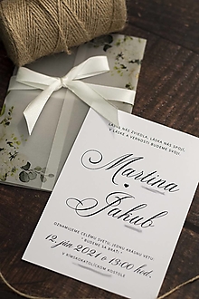 Papiernictvo - Krémové kvety ❤ - svadobné oznámenie s transparentným obalom - 13399571_