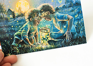 Papier - Pohľadnica "Star catchers" - 13399886_