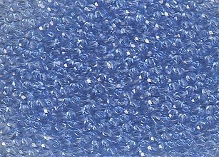 Korálky - Sklenené brúsené korálky 4mm,  20 ks  (svetlo modré) - 13398326_