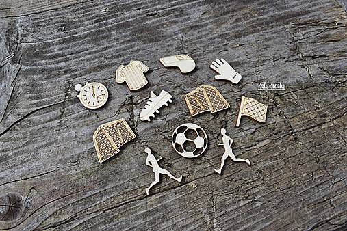 Materiál ručne robený - Futbal...mini výrezy 11ks - 13400108_