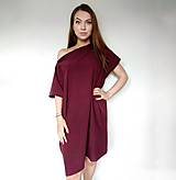 Šaty - Oversized teplákové šaty - 13403602_