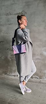 Kabelky - PurpleRain kožená kabelka z brúsenej kože - 13403327_