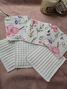 Úžitkový textil - ZERO WASTE - ekologické odličovacie tampóny (Pestrofarebná) - 13402826_