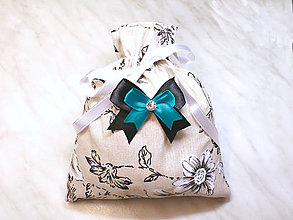 Úžitkový textil - Darčekové vrecúško, kozmetický sáčok, vrecúško na šperky, - 13406926_