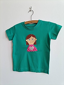 Topy, tričká, tielka - Pískacie a reflexné tričko - Dievčatko - 13408025_