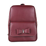 Batohy - Exkluzívny kožený ruksak z pravej hovädzej kože v bordovej farbe - 13406013_