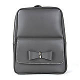 Batohy - Exkluzívny kožený ruksak z pravej hovädzej kože v šedej farbe - 13406167_
