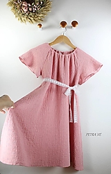 Detské oblečenie - Lobelka - detské šaty z mušelínovej madeiry - 13407722_