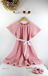 Detské oblečenie - Lobelka - detské šaty z mušelínovej madeiry - 13407725_