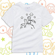 Detské oblečenie - Detské tričko maľovanka MALÝ PRINC - 13409965_