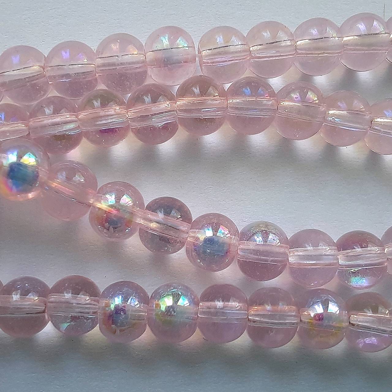 CrystaLine Beads™-4mm-1ks (ružová AB)