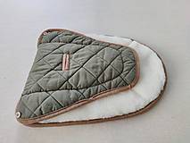 Detský textil - Joolz HUB Seat Liner / Podložka do kočíka 100% Merino top super wash Natural Khaki green - 13410933_