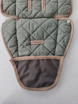 Detský textil - Joolz HUB Seat Liner / Podložka do kočíka 100% Merino top super wash Natural Khaki green - 13410935_