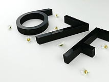 Tabuľky - Číslo na dom: Samostatná číslica Luxus (15 cm) - 13408738_