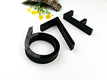 Tabuľky - Číslo na dom: Samostatná číslica Luxus (15 cm) - 13408830_