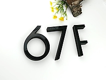 Tabuľky - Číslo na dom: Samostatná číslica Luxus (15 cm) - 13408855_