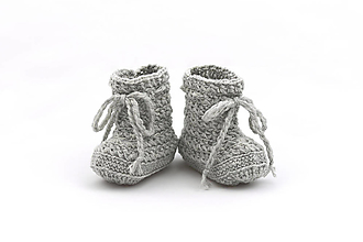 Detské topánky - Šedé čižmy MERINO - 13409781_