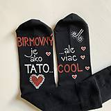 Ponožky, pančuchy, obuv - Maľované ponožky pre BIRMOVNÉHO (Otca) , ktorý je výnimočný a COOL - 13408390_