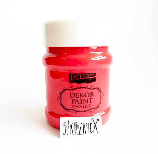 Dekor paint soft chalky, 230 ml, kriedová farba (červená)