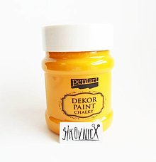 Farby-laky - Dekor paint soft chalky, 230 ml, kriedová farba (slnečná žltá) - 13412540_