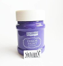 Farby-laky - Dekor paint soft chalky, 230 ml, kriedová farba (fialová biskupská) - 13412552_