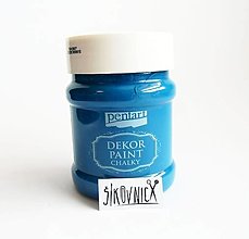 Farby-laky - Dekor paint soft chalky, 230 ml, kriedová farba (oceľová modrá) - 13412559_