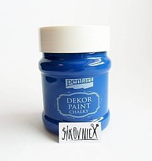 Farby-laky - Dekor paint soft chalky, 230 ml, kriedová farba (modrá) - 13412561_