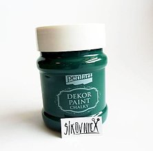 Farby-laky - Dekor paint soft chalky, 230 ml, kriedová farba (borovicová zelená) - 13412567_