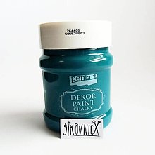 Farby-laky - Dekor paint soft chalky, 230 ml, kriedová farba (smaragdová) - 13412570_