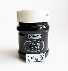Farby-laky - Dekor paint soft chalky, 230 ml, kriedová farba (eben) - 13412575_