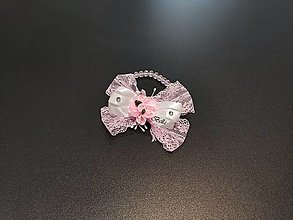 Náramky - Ružové náramky s čipkou pre družičky - 13412880_