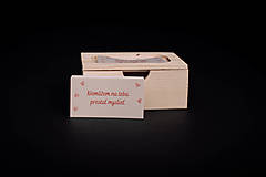 Úložné priestory & Organizácia - Pre zaľúbených - drevená krabička s vyznaniami - 13411979_