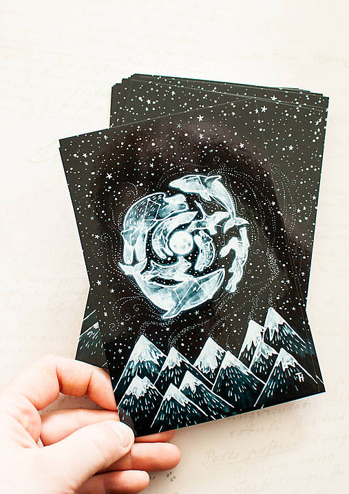 Papier - Pohľadnica "My Universe" - 13413815_