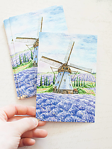 Papier - Pohľadnica "Lavender Morning" - 13413851_