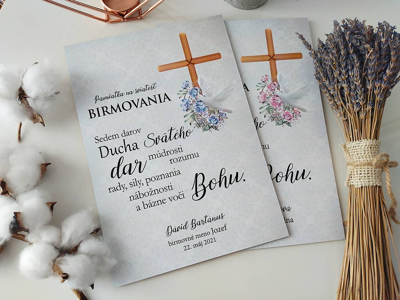 Darček k birmovke - Tabuľka k sviatosti birmovania